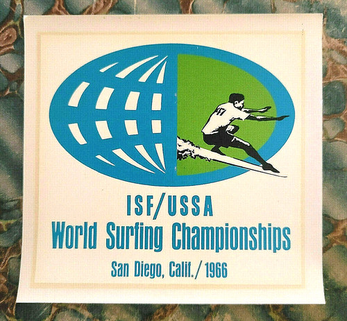 Vintage surfing decal original - surfing,