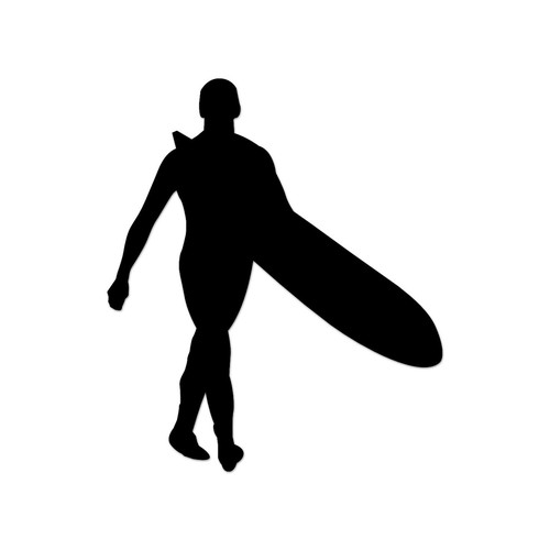 Longboard surfer sticker decal - sticker,