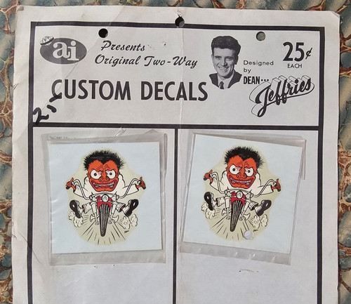 Vintage decal counter display - decal,