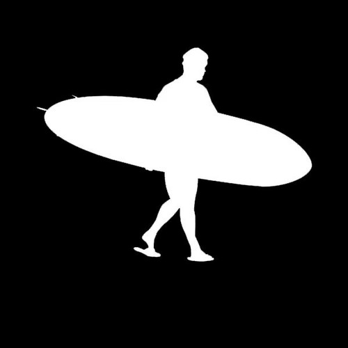 Longboard surfer sticker decal - sticker,