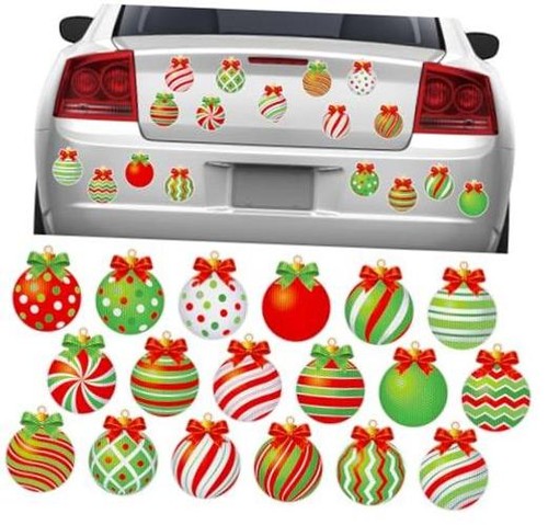 18pcs christmas reflective car - 18pcs,