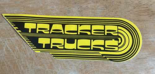 Vintage tracker trucks sticker - trucks,